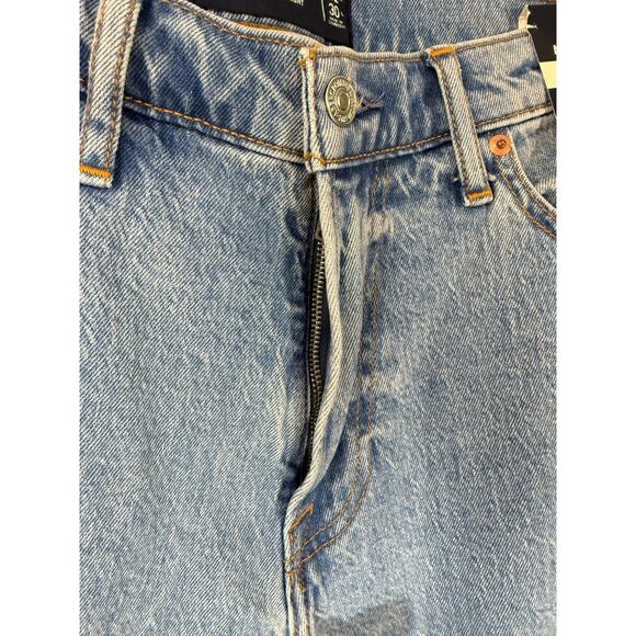 NWT Abercrombie & Fitch Vintage Stretch Athletic Straight Jeans 32x30 Blue Wash - Picture 8 of 13